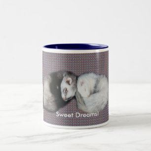 Sweet Dreams Ferrets Zweifarbige Tasse