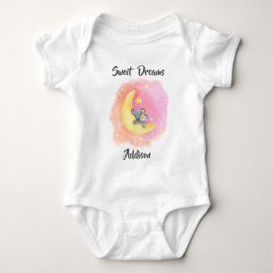 Sweet Dreams Girl Baby Elephant 1 Strampler