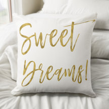 Sweet Dreams Gold Typografie Inspiration Word