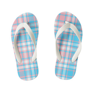 Sweet Dreams Kariert Kids Flip Flops