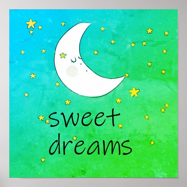 Sweet Dreams Kinderzimmer Poster (Vorne)