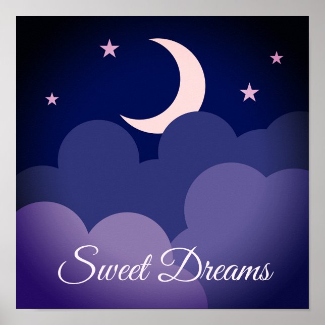Sweet Dreams Kinderzimmer Poster (Vorne)