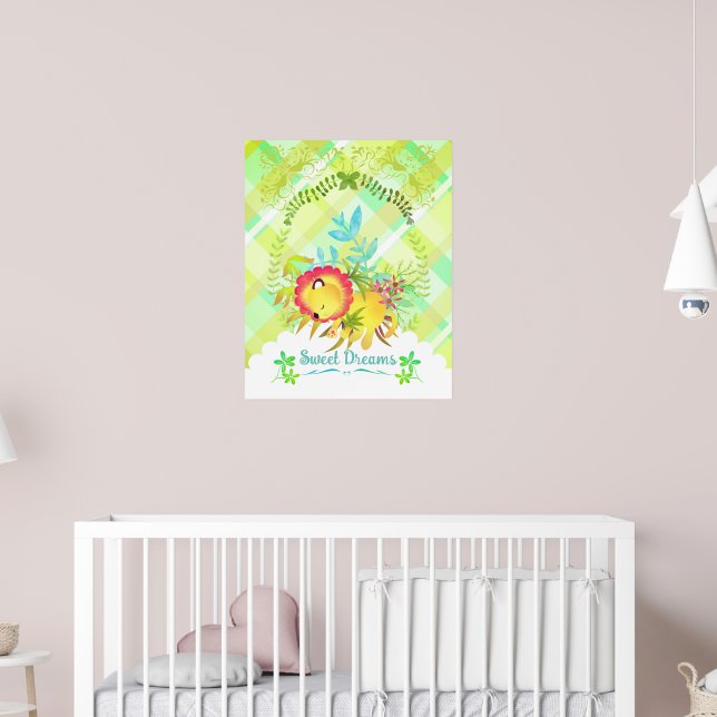 Sweet Dreams Lion Poster (Kinderzimmer 2)