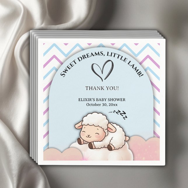Sweet Dreams Little Lamb Niedlich Kawaii Babydusch Serviette (Von Creator hochgeladen)