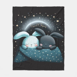 Sweet Dreams Niedliches Design Bunny Fleecedecke