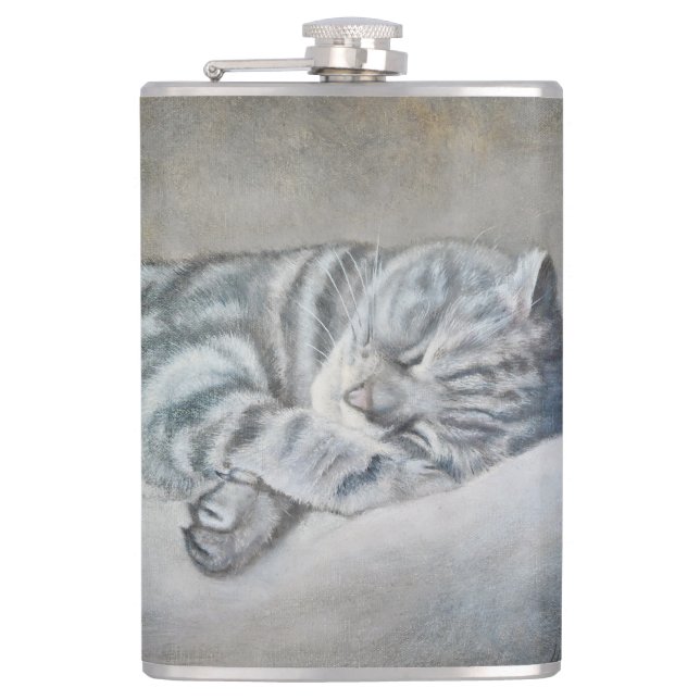 Sweet Dreams of a British Shorthair Flachmann (Vorderseite)