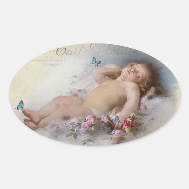 Sweet Dreams Ovaler Aufkleber (Vorderseite)