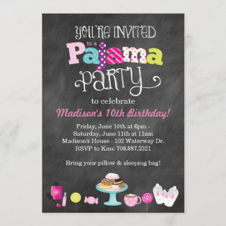 Sweet Dreams Pajama Party Einladung