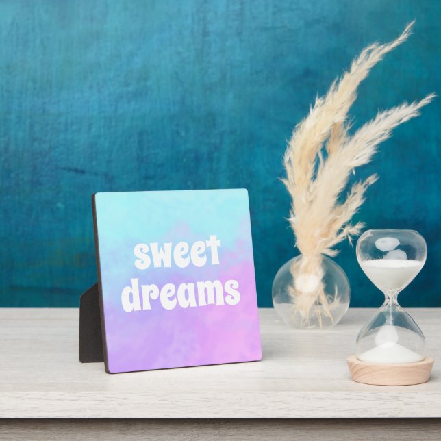 "Sweet Dreams" Pastel Abstrakte Wolken Fotoplatte (InSitu)