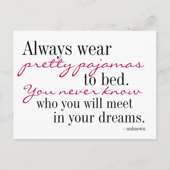 Sweet Dreams Postcard Postkarte (Vorderseite)