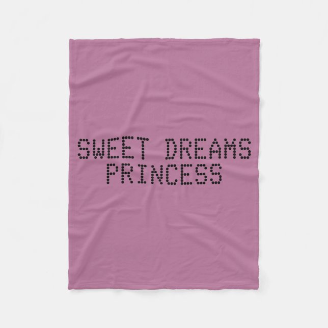 Sweet Dreams Princess Fleecedecke (Vorderseite)