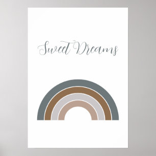 Sweet Dreams Rainbow Rosewood und Lavender Poster