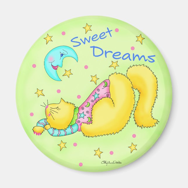 Sweet Dreams Round Magnet (Vorne)