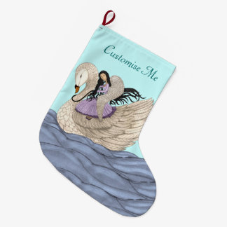 Sweet Dreams (The Angel & The Swan) (Vollfarbe) Großer Weihnachtsstrumpf