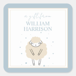 Sweet Dreams zählt Schafe als Geschenk Quadratischer Aufkleber