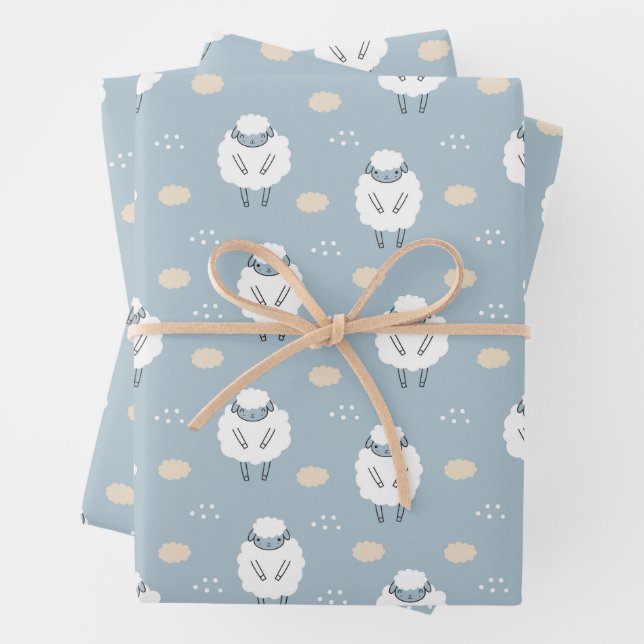 Sweet Dreams zählt Schafe Geschenkpapier Set (Beispiel)