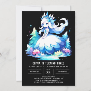 Sweet Dreamy Princess Birthday Einladung