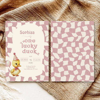 Sweet Duckling 1. Geburtstagsfeier Party Einladung