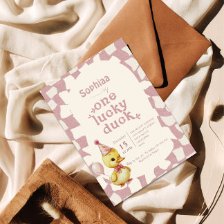 Sweet Duckling 1. Geburtstagsfeier Party Einladung