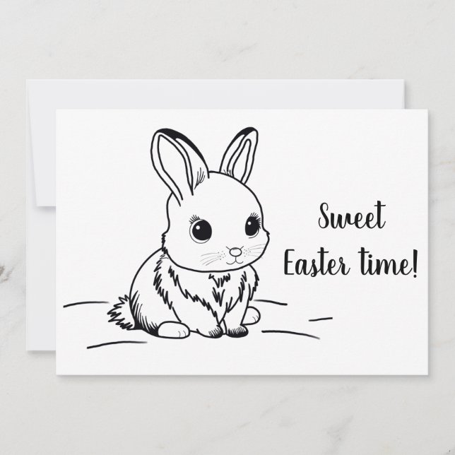 Sweet Easter time Feiertagskarte (Vorderseite)