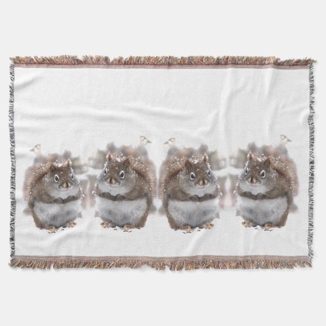 Sweet Eichhörnchen Throw Blanket Decke (Vorderseite)