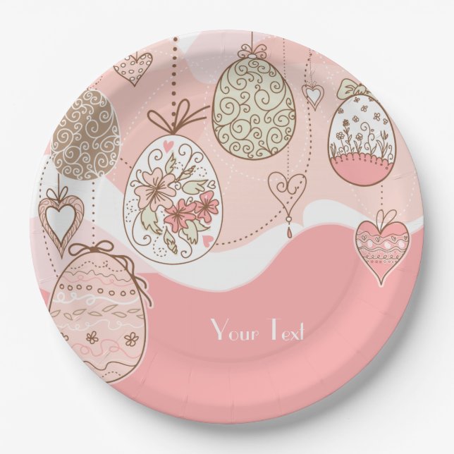 Sweet Elegance Ostereier Pappteller (Vorderseite)