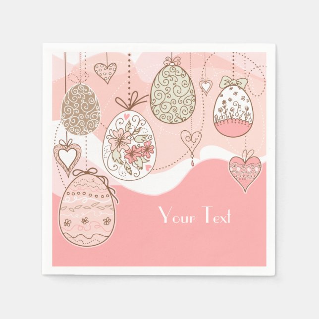 Sweet Elegance Ostereier Serviette (Vorderseite)