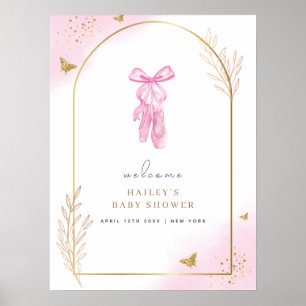 Sweet Elegant Arch Ballerina Begrüßungstücher Poster