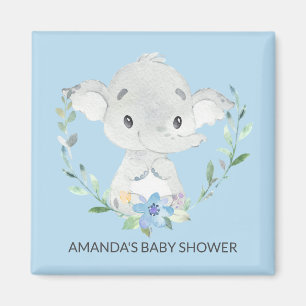 Sweet Elephant Baby Shower Fevor Magnet