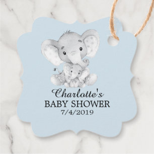 Sweet Elephant Baby Shower Gefallen Tag Geschenkanhänger