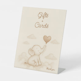 Sweet Elephant Baby Shower Geschenke & Cards Unter Sockelschild