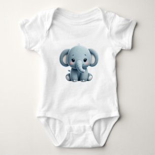 Sweet Elephant Baby Strampler