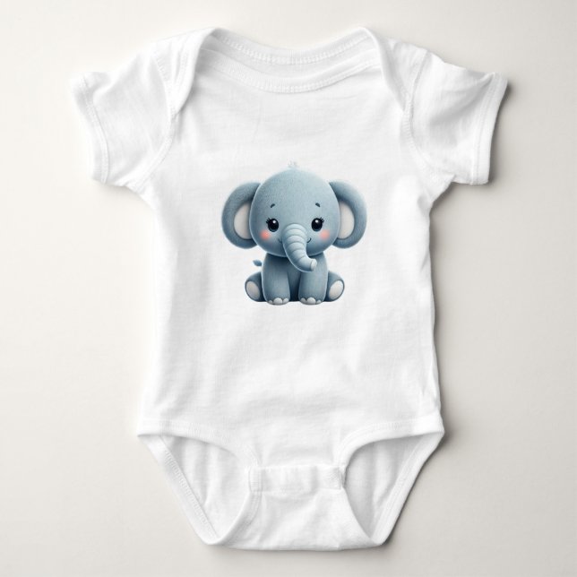 Sweet Elephant Baby Strampler (Vorderseite)