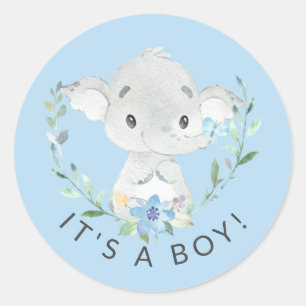 Sweet Elephant It'a Boy Gevor Sticker