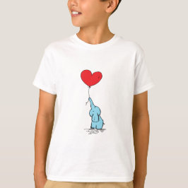 Sweet Elephant Liebe Kinder T-Shirt