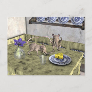 Sweet Elephant Mice Postkarte