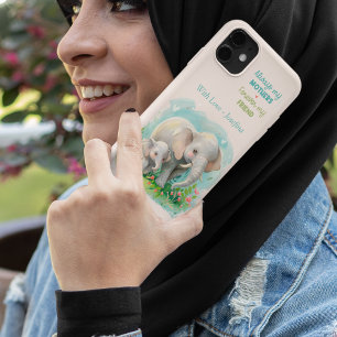 Sweet Elephant Mum & Baby Personalisierte Geschenk Case-Mate iPhone Hülle