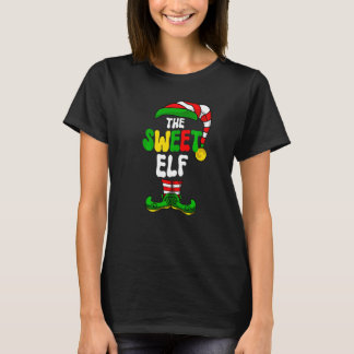 Sweet Elf Pajama Matching Group Christmas Holiday  T-Shirt