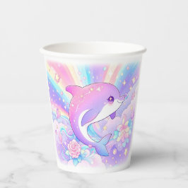 Sweet Enchanted Dolphin Baby Dusche Pappbecher