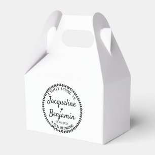 Sweet Ending New Beginner Rustic Wreath Wedding Geschenkschachtel