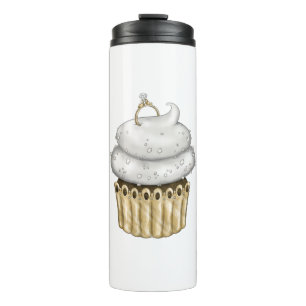 Sweet Engagement Cupcake Thermosbecher
