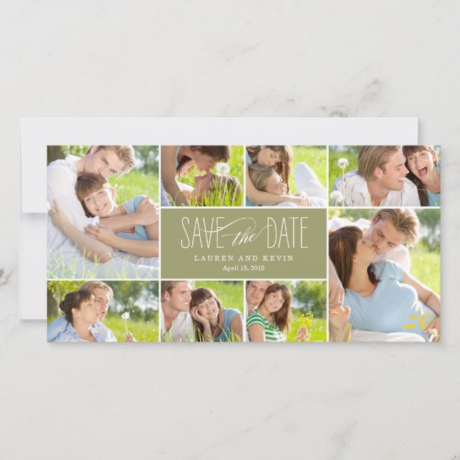 Sweet Erinnerungen Save the Date Foto Cards (Vorderseite)