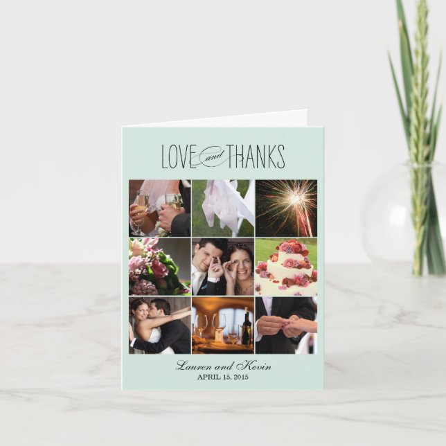 Sweet Erinnerungen Vielen Dank - Aloe Dankeskarte (Vorderseite)