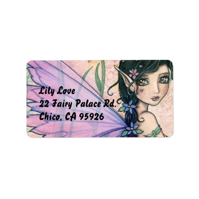 Sweet Fairy Address Labels Adressaufkleber (Vorne)