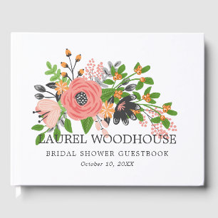 Sweet Fall Blume - Brautparty - Name und Datum Gästebuch