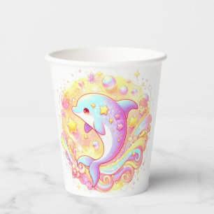 Sweet Fantasy Dolphin Baby Dusche Pappbecher
