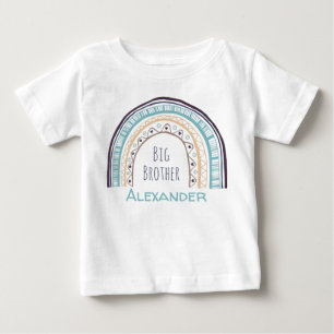 Sweet farbenfroher Regenbogen Großbruder offenbare Baby T-shirt
