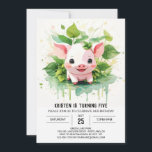 Sweet Farmyard Friends Boho Pig Girl Birthday Einladung<br><div class="desc">Nehmen Sie an den Sweet Farmyard Friends teil, um ein wunderschönes Boho Pig Girl Geburtstagsfest zu feiern! Diese Einladung ist nicht nur eine Karte, sondern ein Weg zu einem Bauernhof, wo sich bezaubernde Ferkel und ihre Freunde in lebendigen Farben und böhmischem Charme versammeln und so ein Geburtstagserlebnis versprechen, das so...</div>