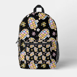 Sweet Floral Ice Cream - Whimsical Summer Pattern Bedruckter Rucksack