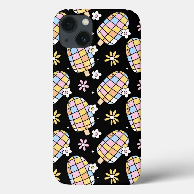 Sweet Floral Ice Cream - Whimsical Summer Pattern Case-Mate iPhone Hülle (Rückseite)